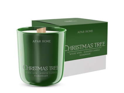 apar vonna sojova svicka Christmas Tree dreveny knot