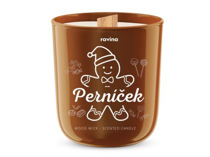 ravina sojova svicka s vuni pernicku