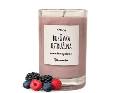 Sojka sójová svíčka - Borůvka & Ostružina (80g)