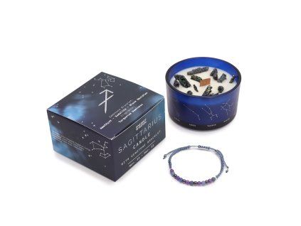 Zodiak svíčka s náramkem - Střelec